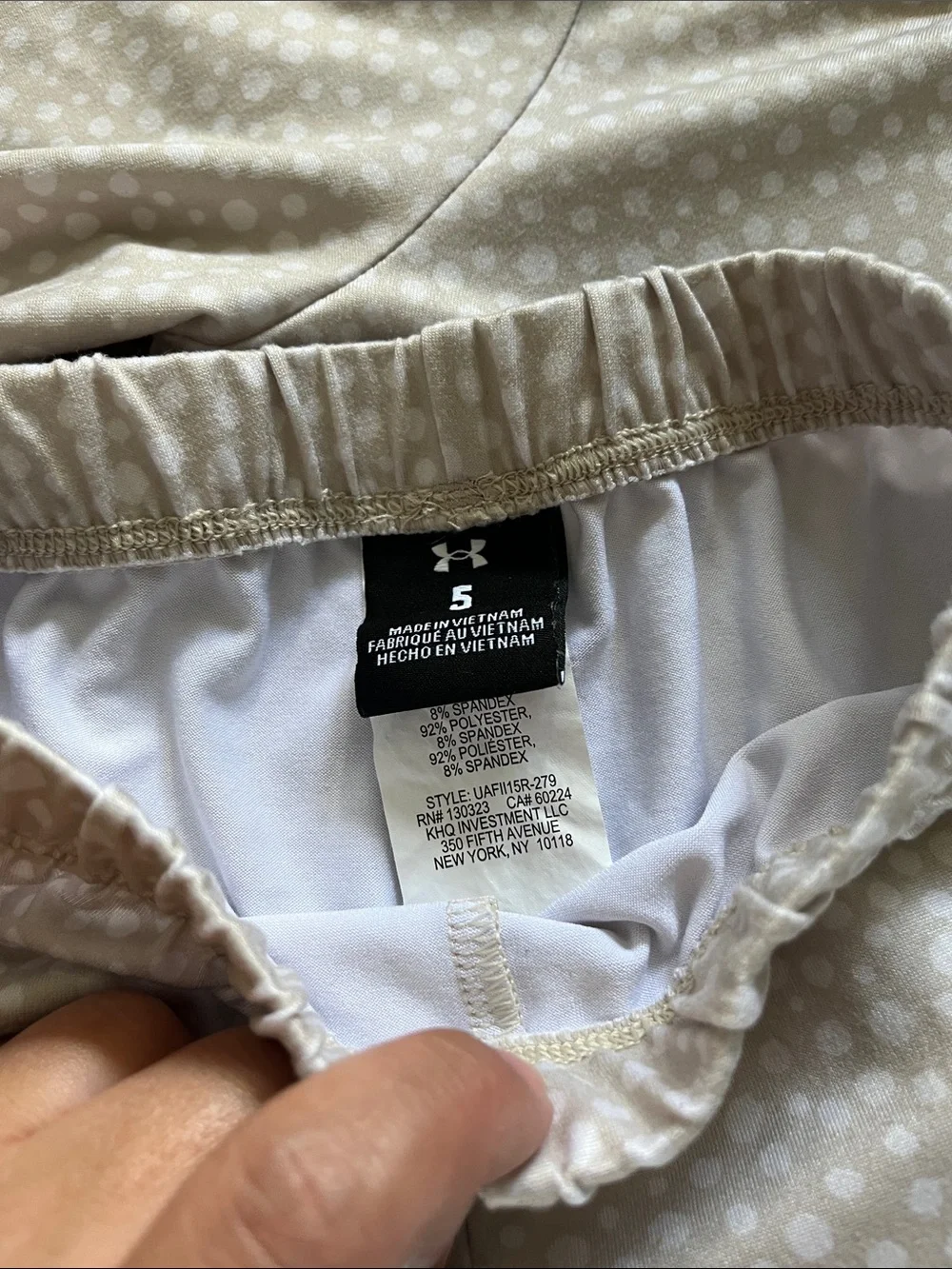 Under Armour Polka Dot Tracksuit with Black Logos size 5
